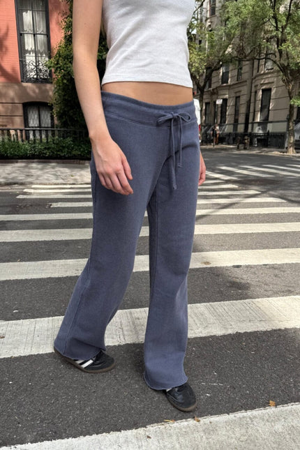 Hilary Soft Yoga Pants - Faded Navy Blue