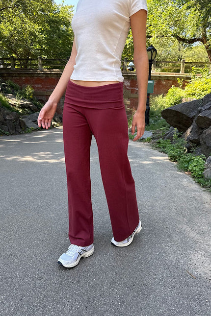 Priscilla Pants - Burgundy