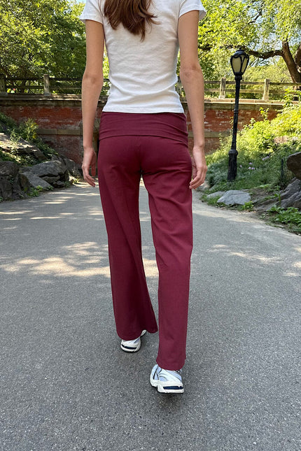 Priscilla Pants - Burgundy