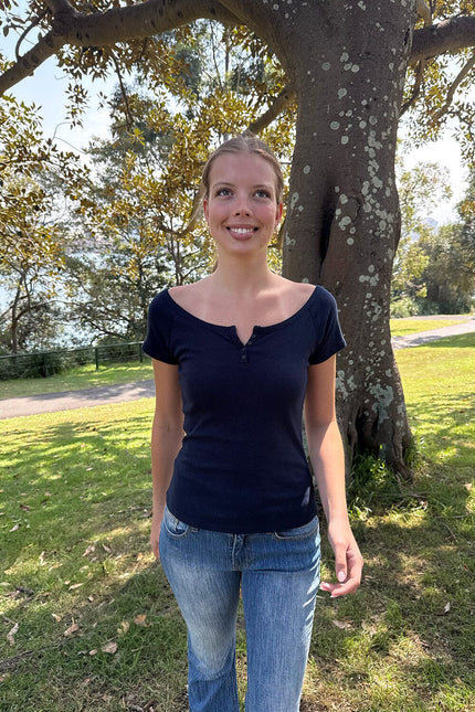 Zelly Top - Navy Blue