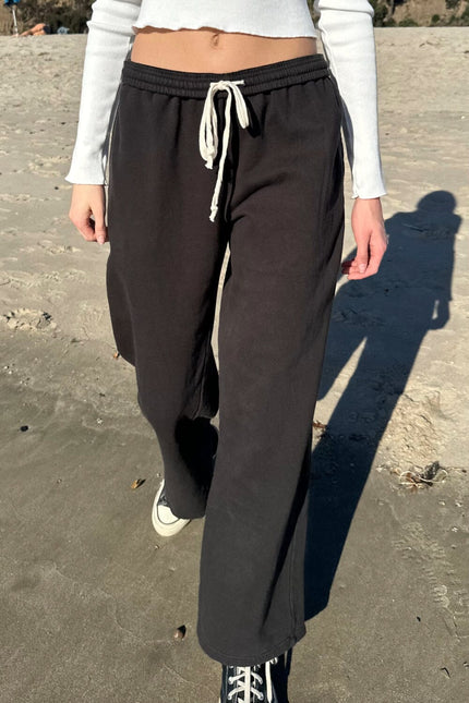 Anastasia Tie Sweatpants - Black
