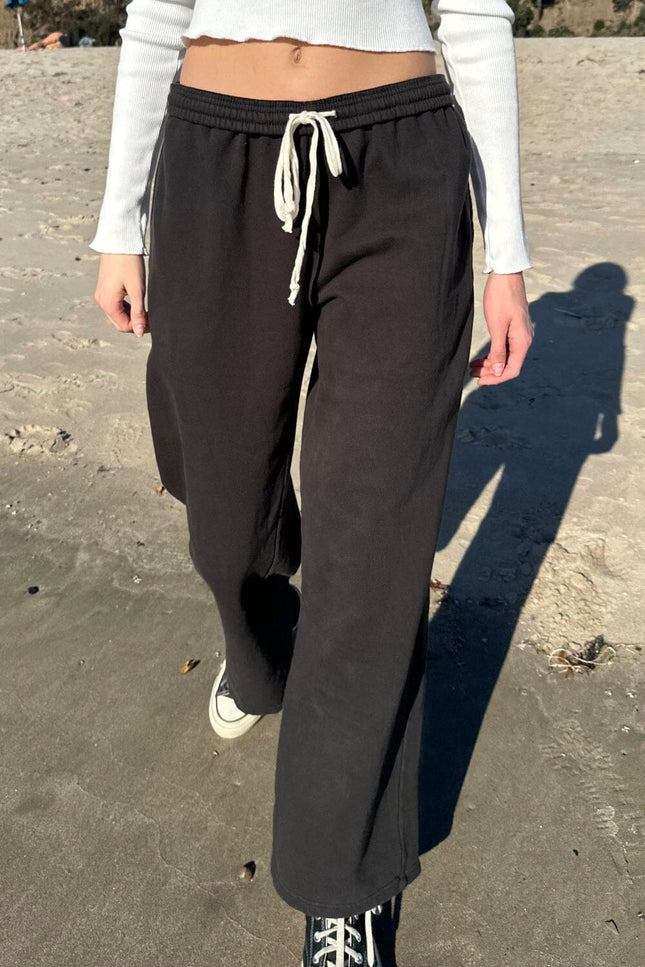 Anastasia Tie Sweatpants - Black