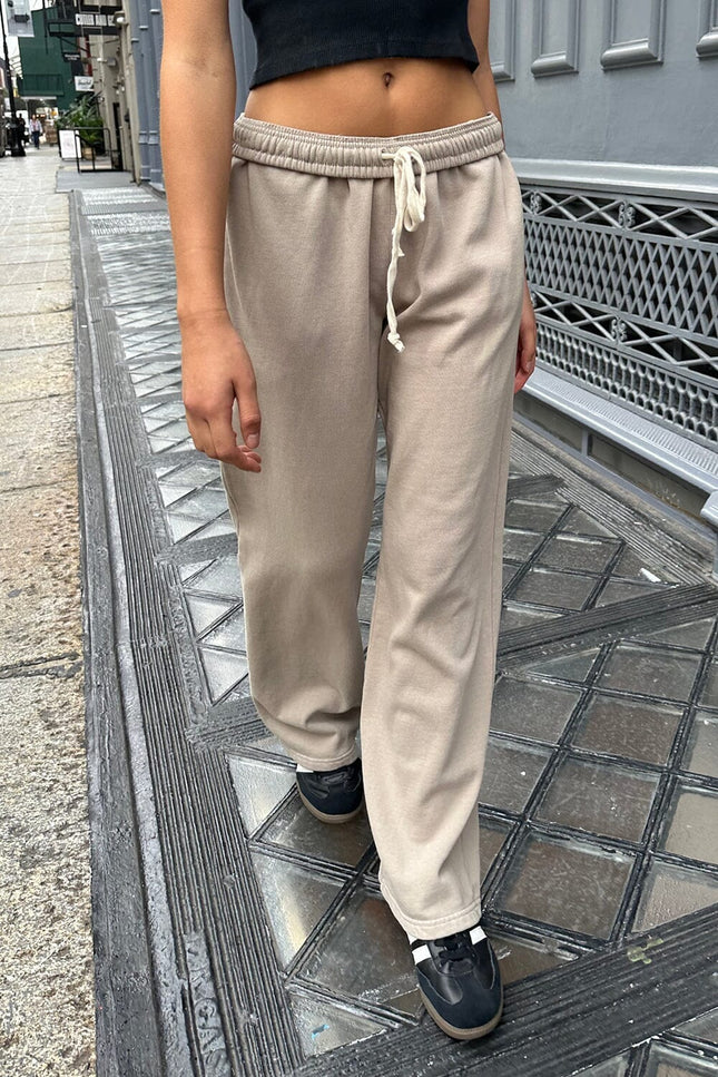 Anastasia Tie Sweatpants - Pastel Pink