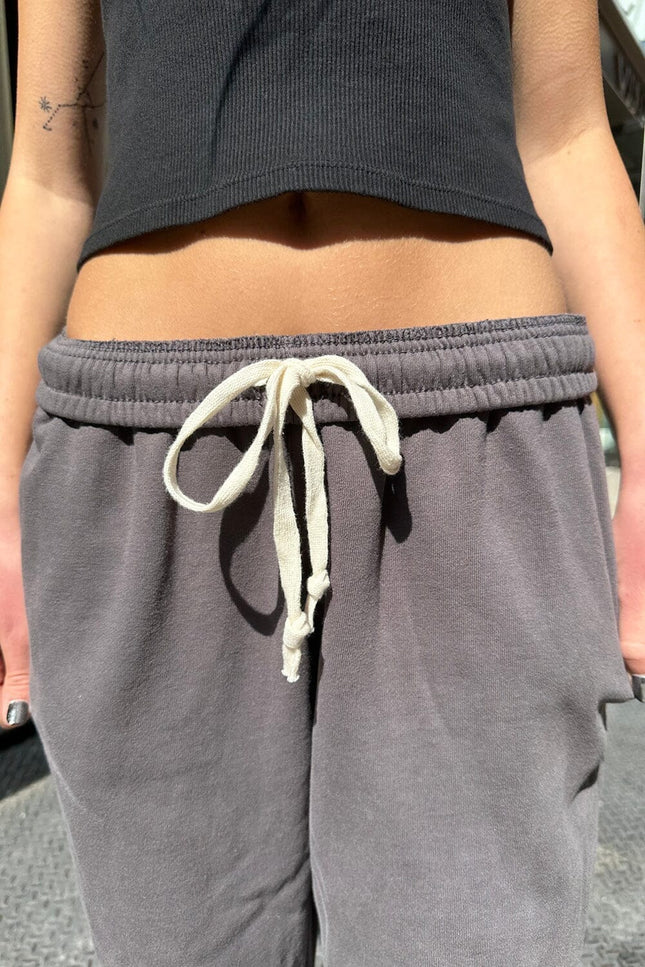 Anastasia Tie Sweatpants - Burgundy