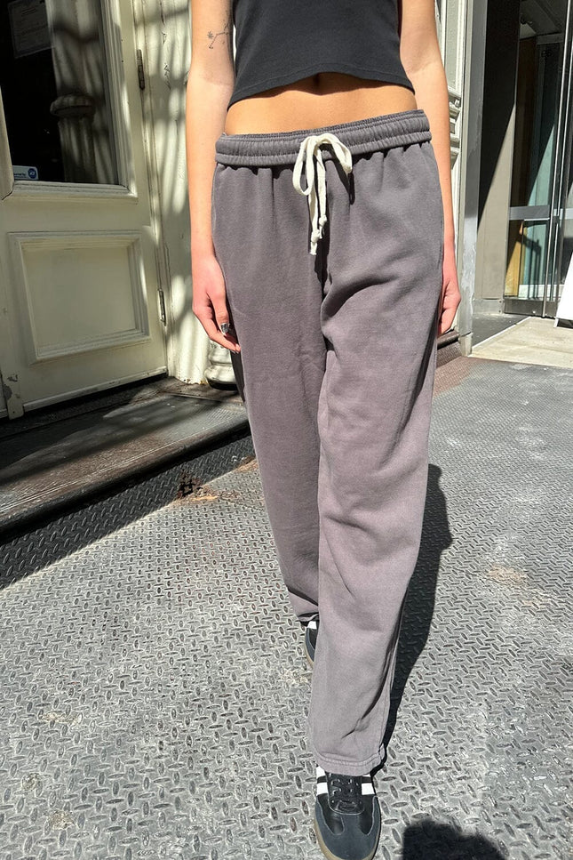 Anastasia Tie Sweatpants - Burgundy