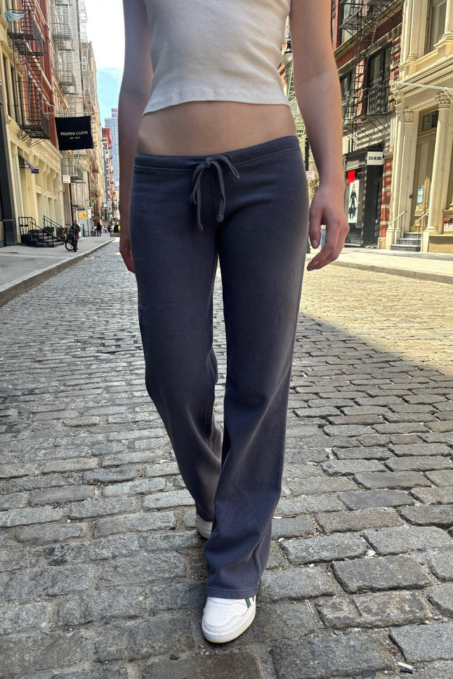 Anastasia Tie Sweatpants - Faded Blue