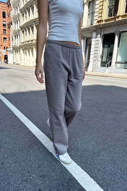 Anastasia Tie Sweatpants - Light Charcoal Grey