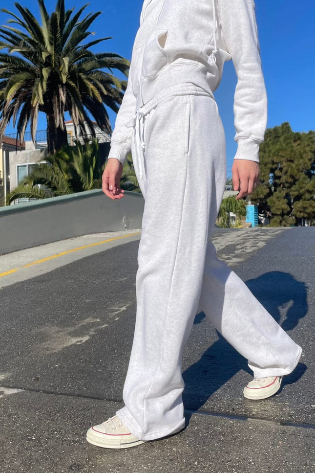 Anastasia Tie Sweatpants - Pastel Pink