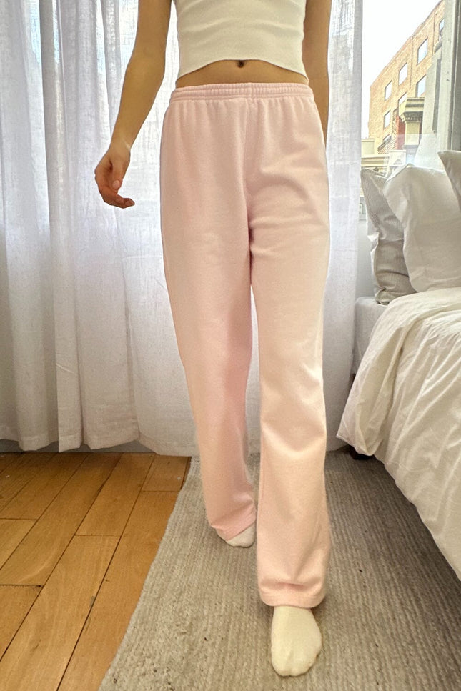 Anastasia Tie Sweatpants - Pastel Pink