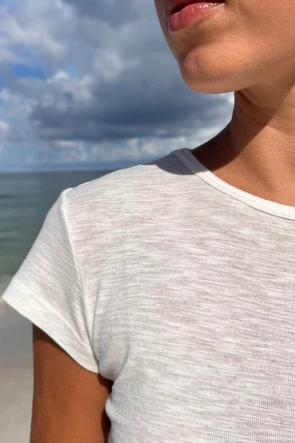 Hailie Basic Top - White