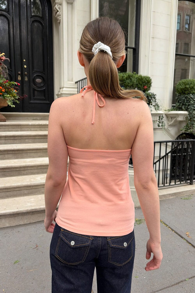 Calina Halter Top - Peach