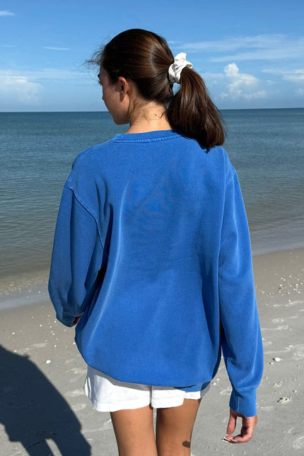 Erica Oversized Sweatshirt - Cobalt Blue