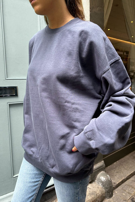 Erica Oversized Sweatshirt - Heather White