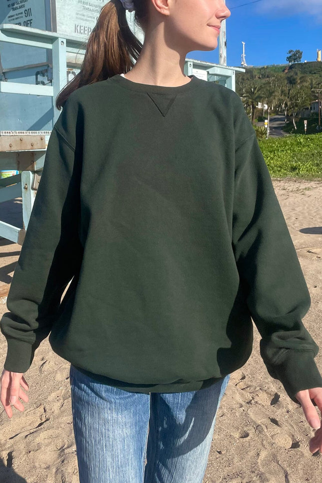 Erica Oversized Sweatshirt - Heather White