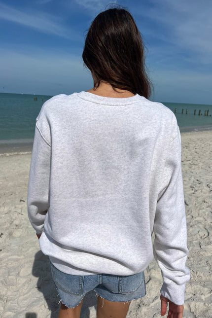 Erica Oversized Sweatshirt - Heather White
