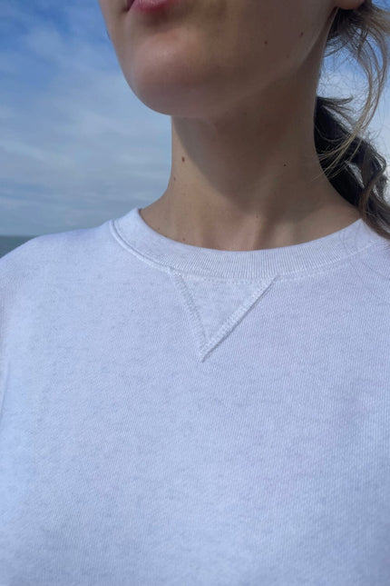 Erica Oversized Sweatshirt - Heather White