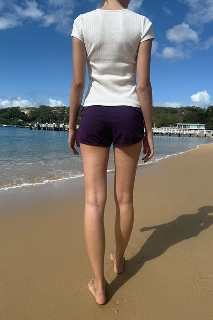 Marcie Sweatshorts - Deep Purple