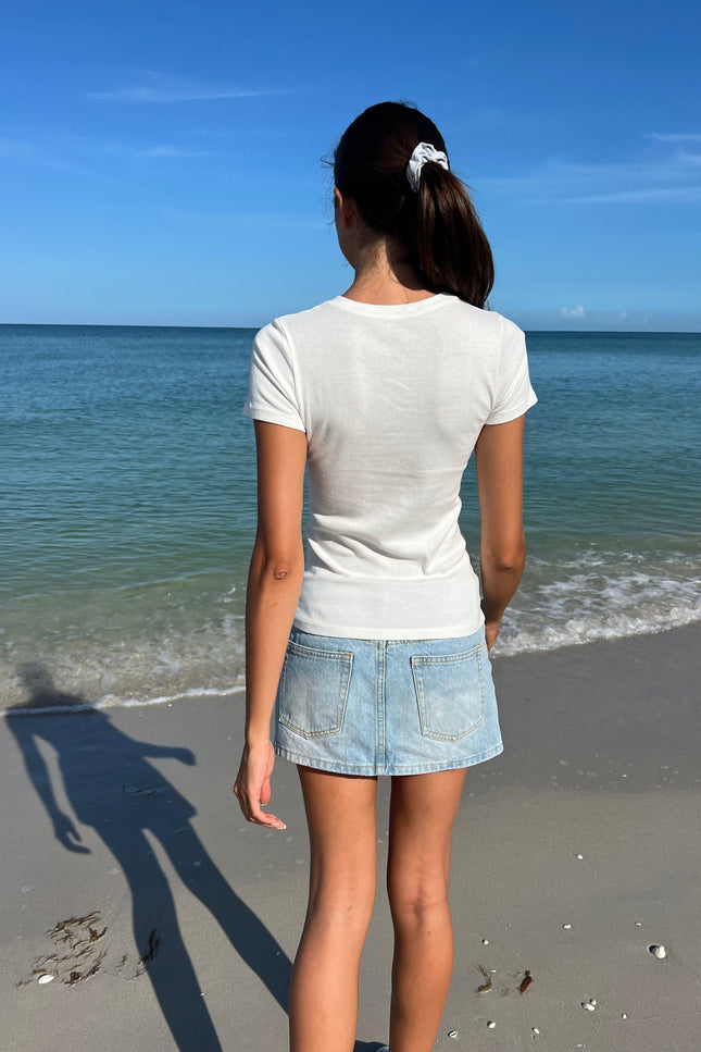 Chloe Top - Natural White