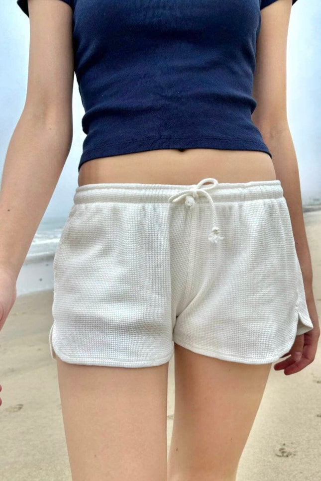 Summer Thermal Shorts - White