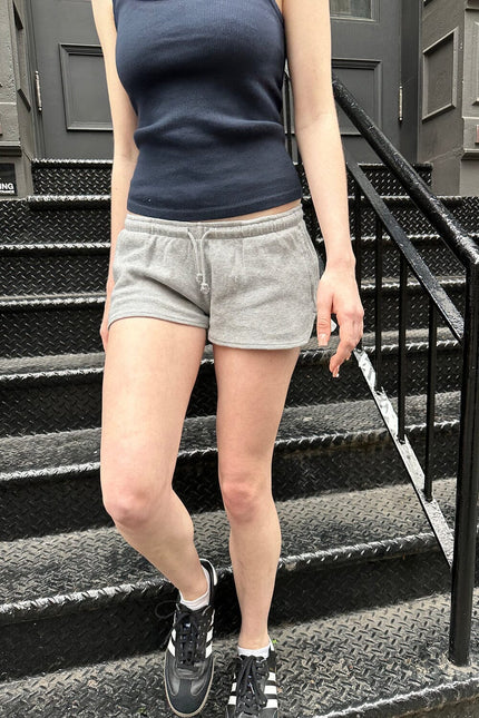 Summer Thermal Shorts - Heather White