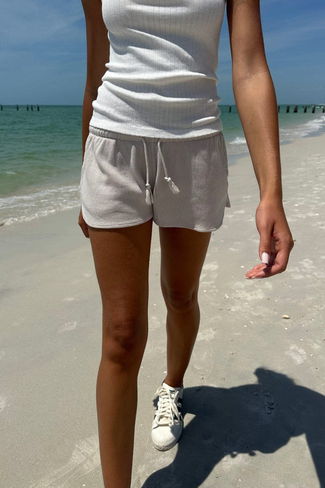 Summer Thermal Shorts - White