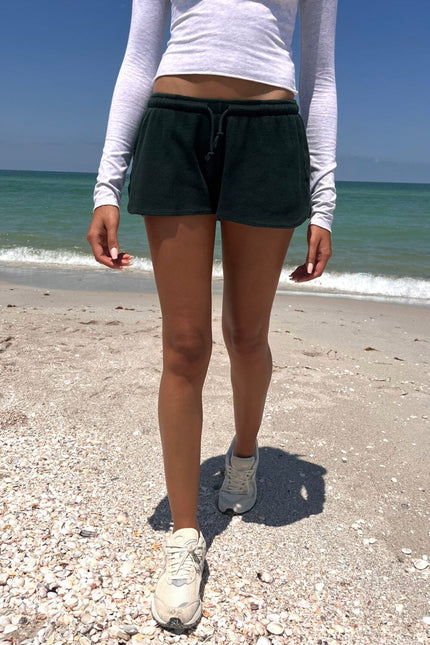 Summer Thermal Shorts - Heather White
