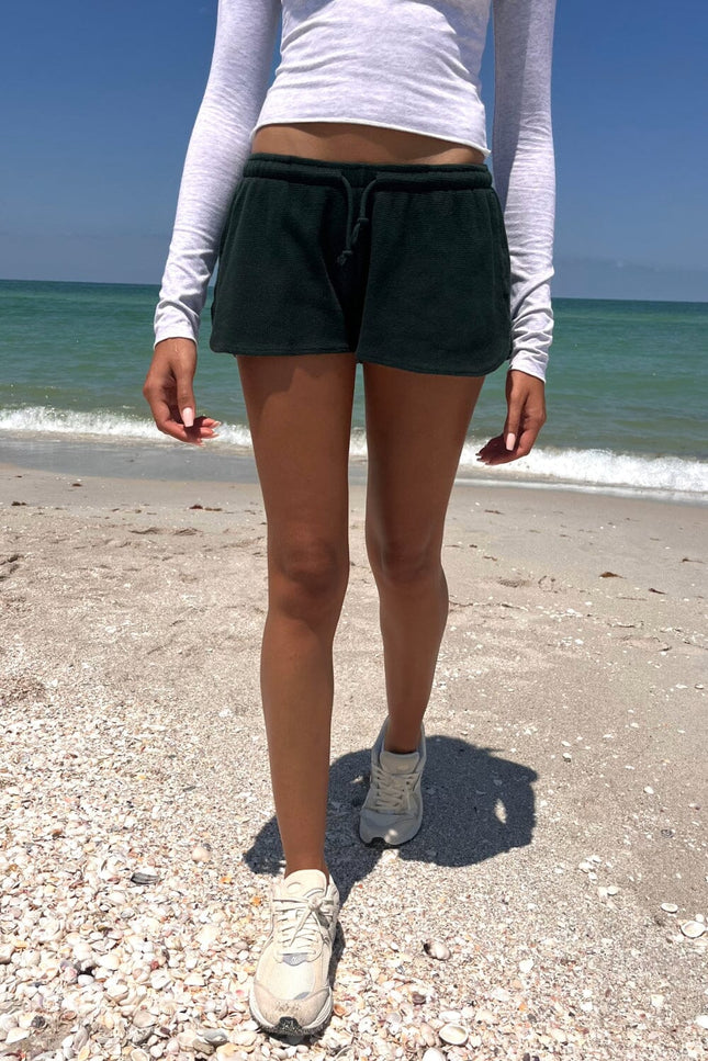 Summer Thermal Shorts - Heather White