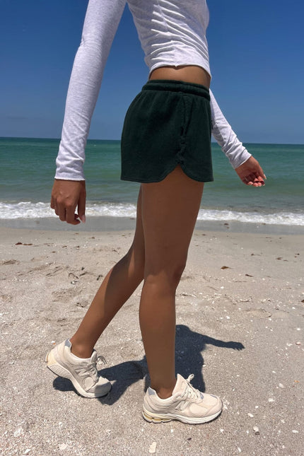 Summer Thermal Shorts - Heather White