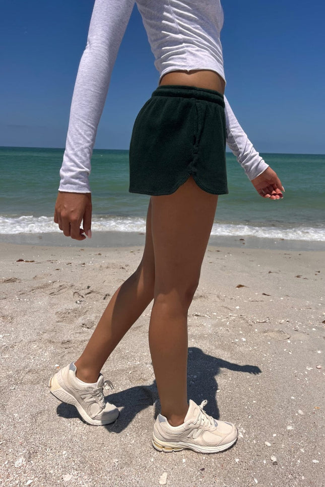 Summer Thermal Shorts - Heather White