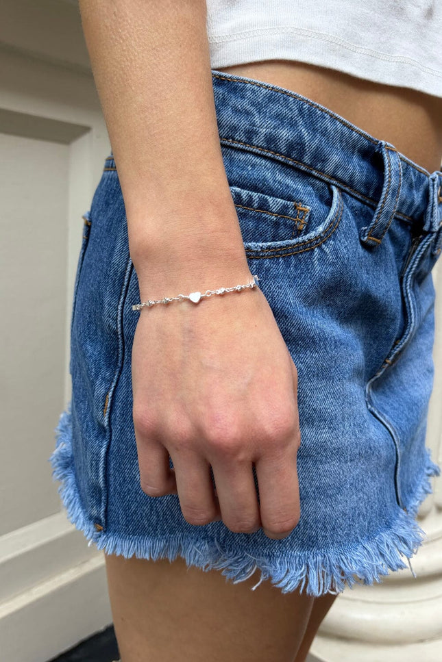 Heart Bracelet - Silver