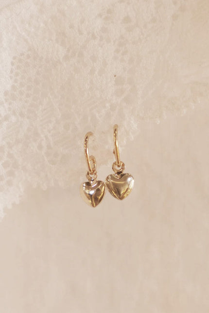 Heart Charm Earrings