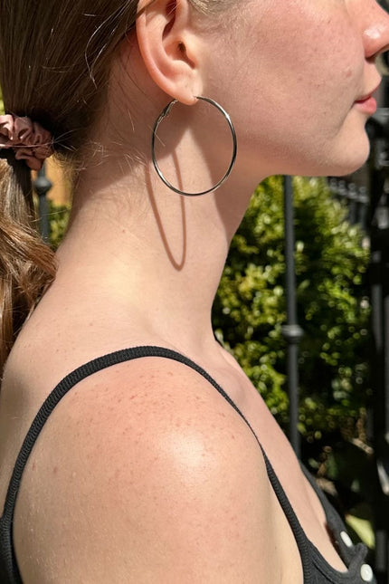 Hoop Earrings - Silver