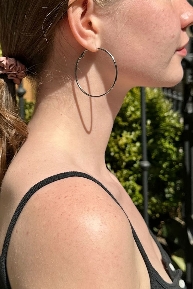 Hoop Earrings - Silver