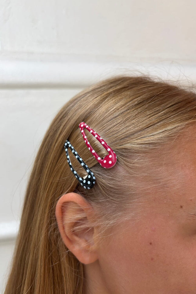 Polka Dot Hair Clips