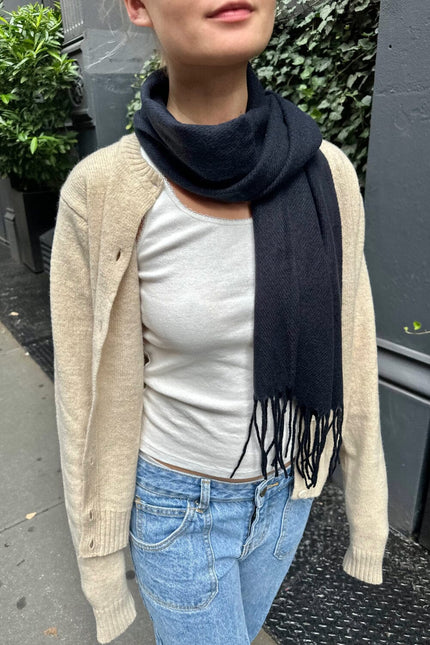 Tassel Scarf - Maroon