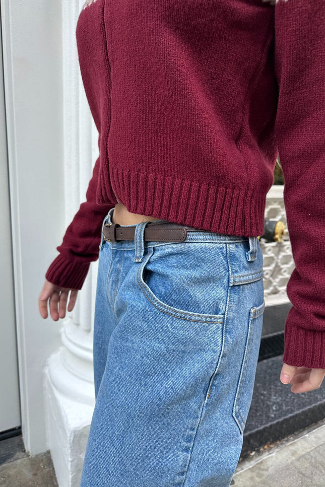 Faux Leather Buckle Belt - Gold