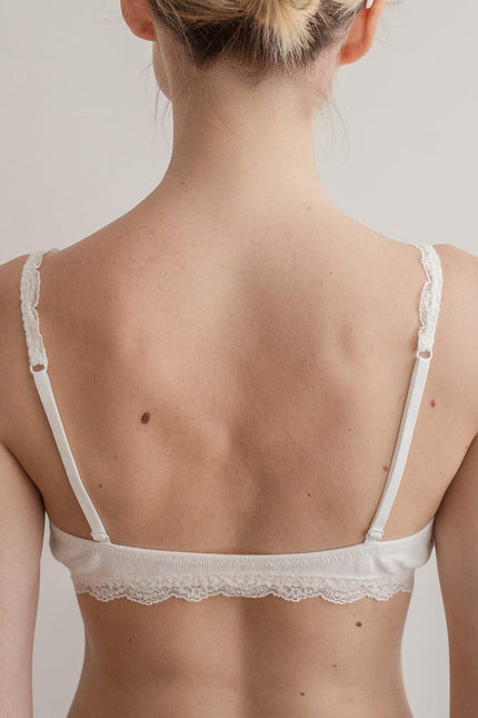 Lace Bra - White