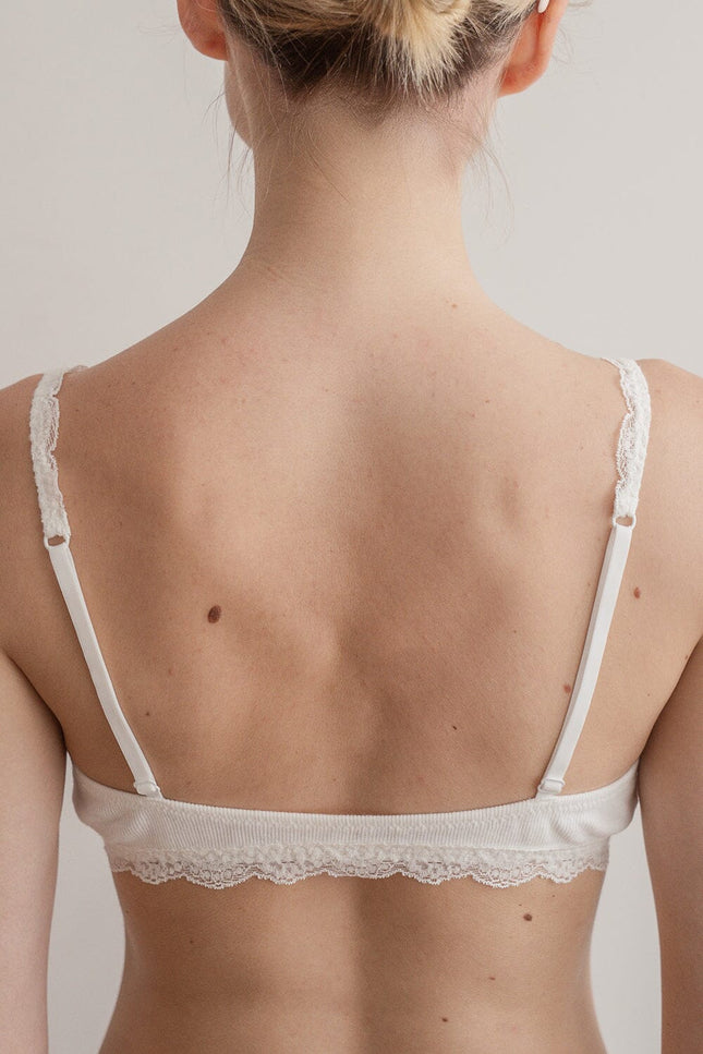 Lace Bra - White