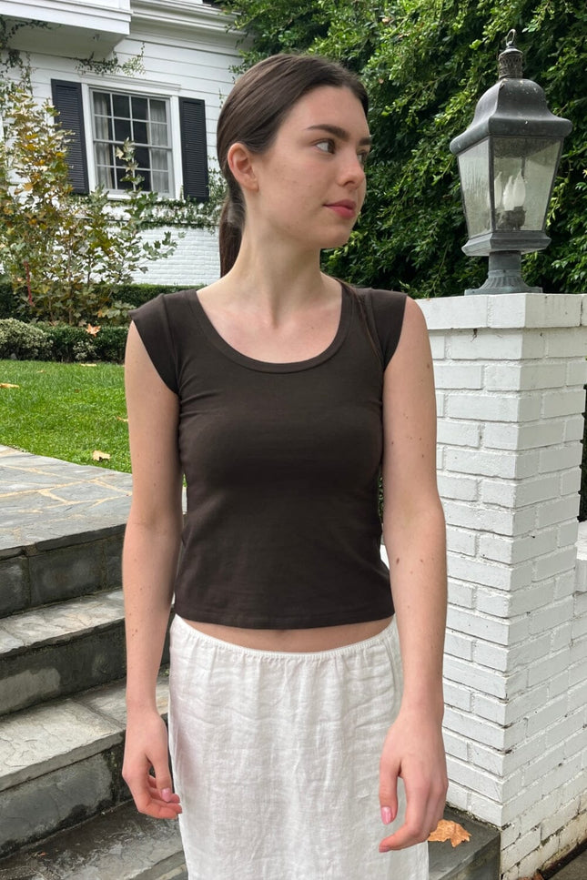 Zelly Basic Top - Mocha