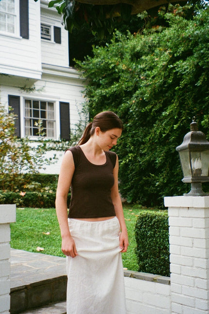 Zelly Basic Top - Mocha