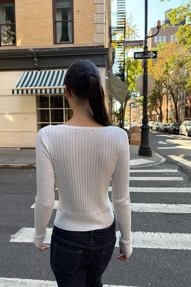 Zelly Ribbed Knit Top