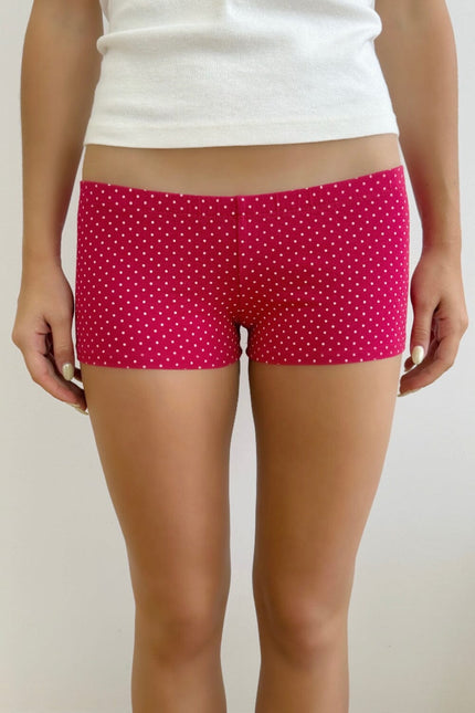 Polka Dot Boxer Underwear - Red with White Polka Dots