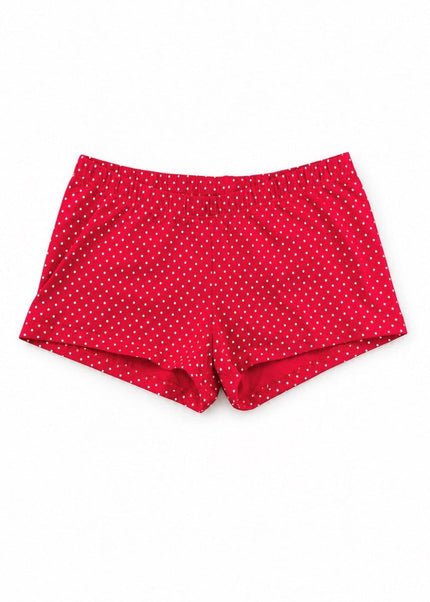 Polka Dot Boxer Underwear - Red with White Polka Dots