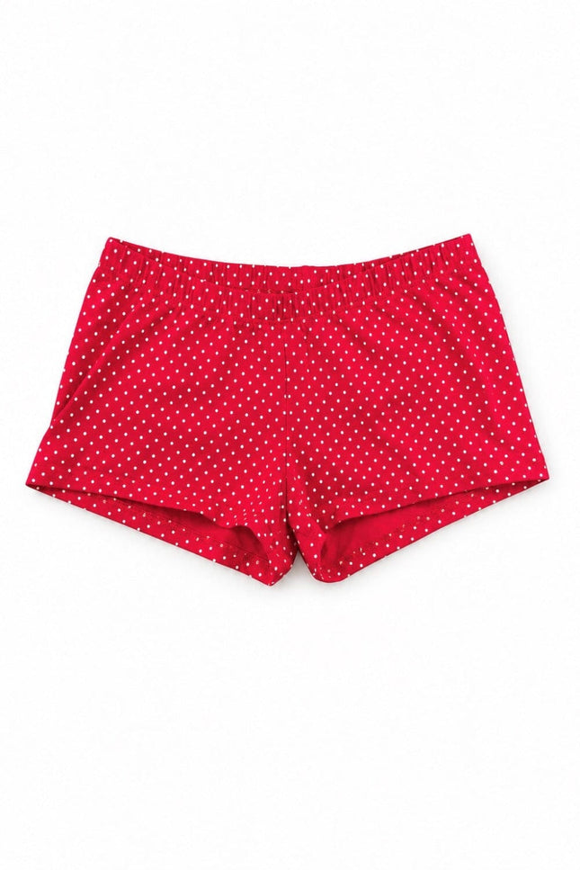 Polka Dot Boxer Underwear - Red with White Polka Dots