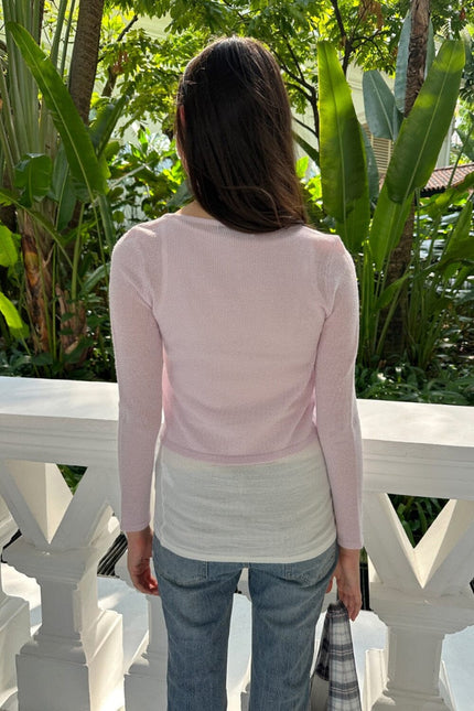Greta Top - Pastel Pink