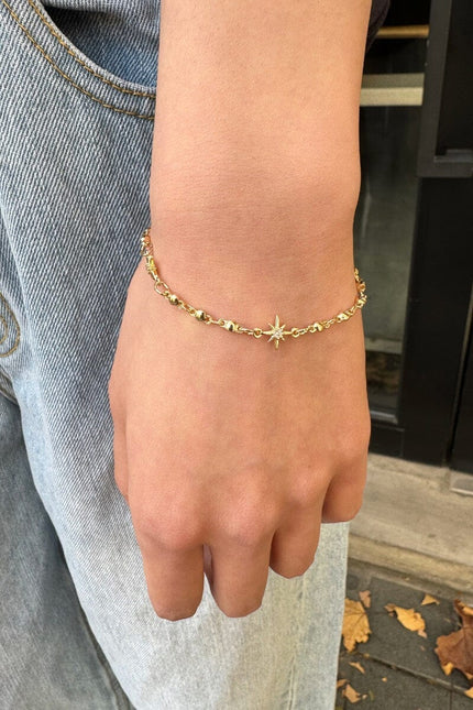 Gold Star Bracelet